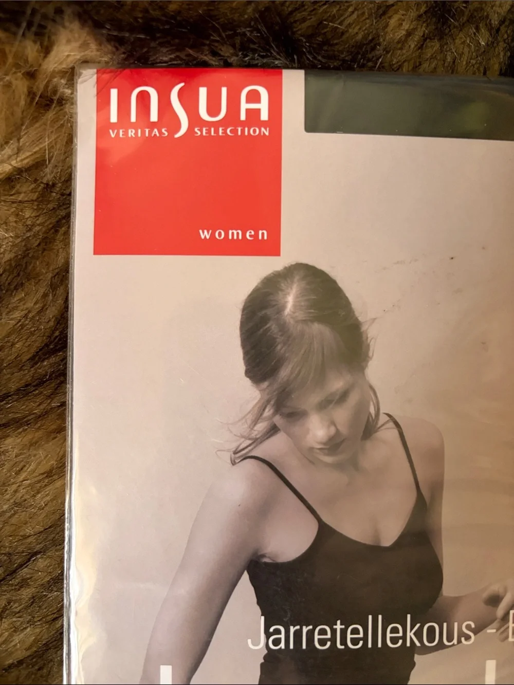 Vintage Insua Josephine Semi-Mat 15 DEN Sheer Black Hosiery Size L/XL